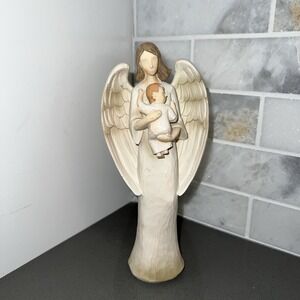 Guardian Angel Holding Baby , By Seagull Studios Figurine